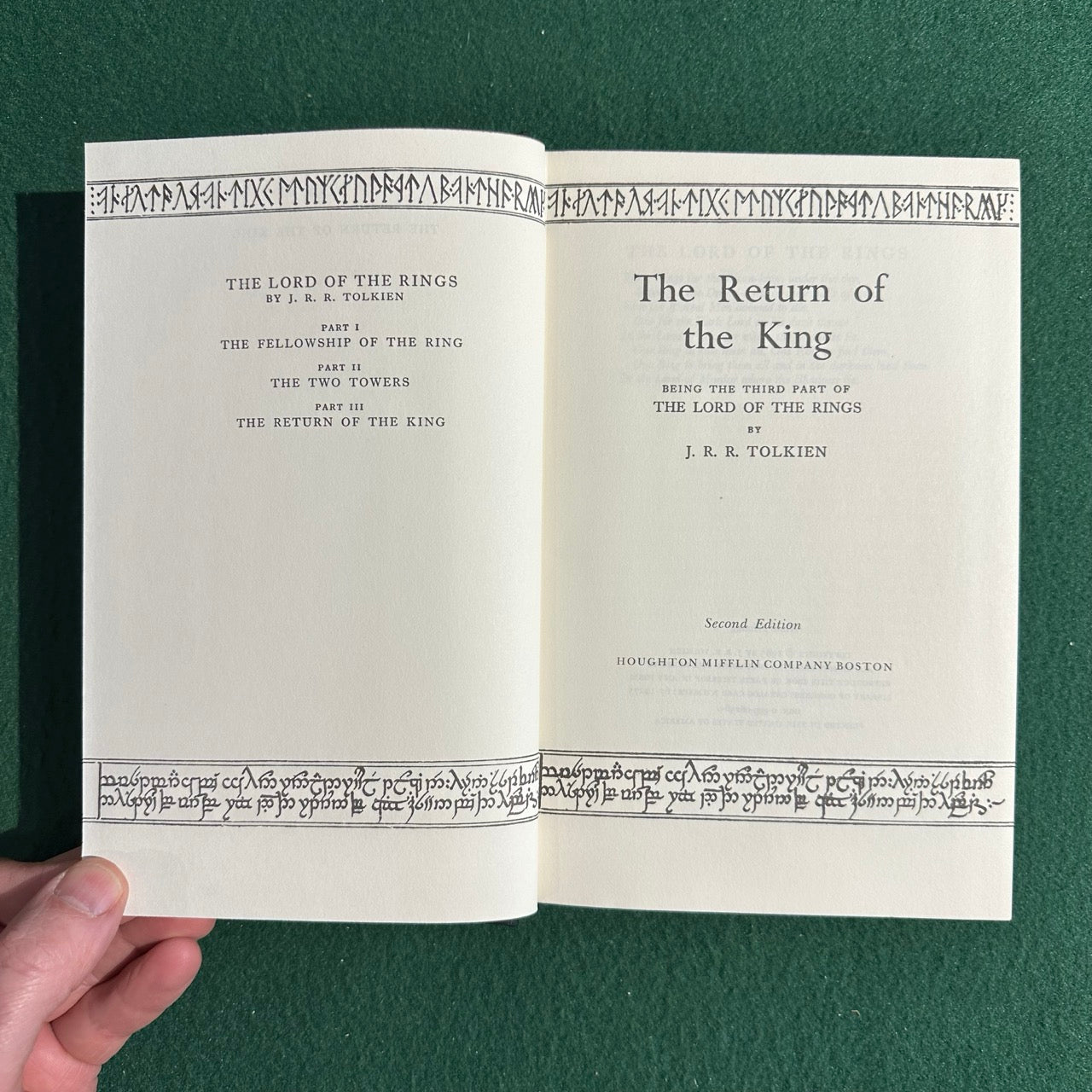 Vintage Fantasy Hardbacks: JRR Tolkien - The Lord of the Rings Trilogy SECOND EDITION TENTH/NINTH PRINTINGS