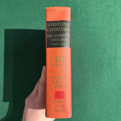 Vintage Non-Fiction Hardback: Robert Rhodes James - Winston S Churchill: His complete Speeches 1897 - 1963, Vols 1-4
