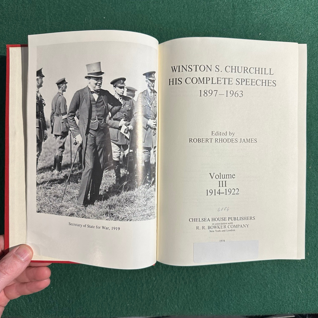 Vintage Non-Fiction Hardback: Robert Rhodes James - Winston S Churchill: His complete Speeches 1897 - 1963, Vols 1-4