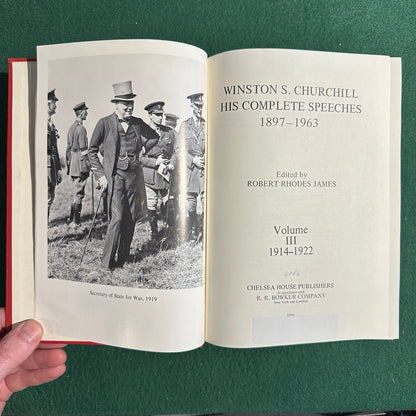 Vintage Non-Fiction Hardback: Robert Rhodes James - Winston S Churchill: His complete Speeches 1897 - 1963, Vols 1-4