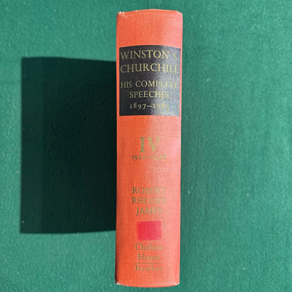 Vintage Non-Fiction Hardback: Robert Rhodes James - Winston S Churchill: His complete Speeches 1897 - 1963, Vols 1-4
