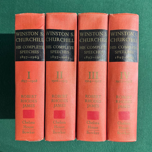 Vintage Non-Fiction Hardback: Robert Rhodes James - Winston S Churchill: His complete Speeches 1897 - 1963, Vols 1-4