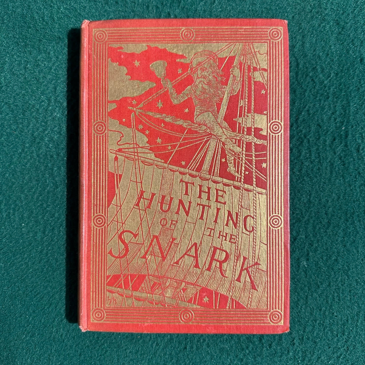 Antique Fiction Hardback: Lewis Carroll - The Hunting of the Snark 1899 REPRINT