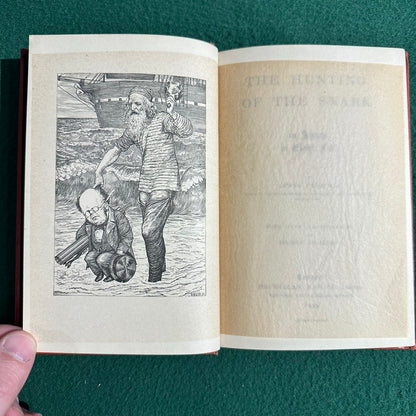 Antique Fiction Hardback: Lewis Carroll - The Hunting of the Snark 1899 REPRINT