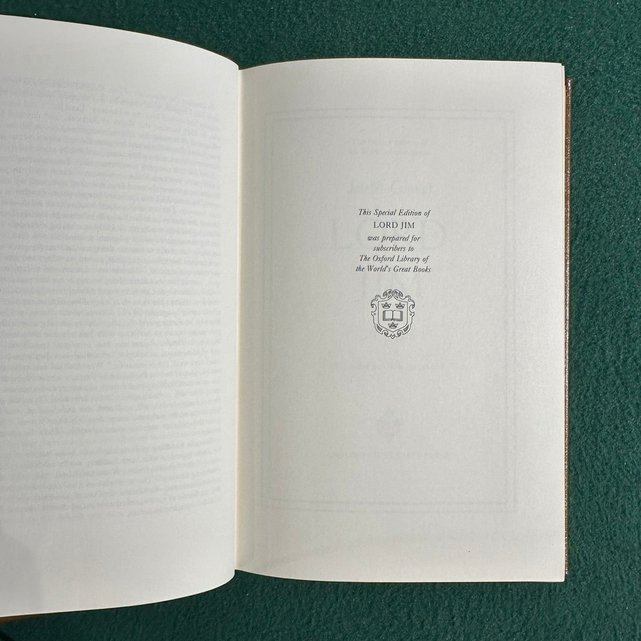Vintage Fiction Hardback: Joseph Conrad - Lord Jim
