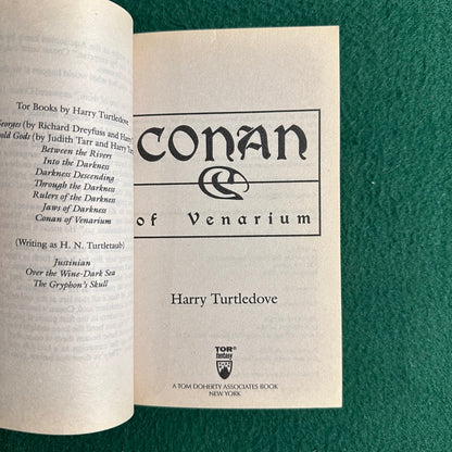 Fantasy Paperback: Harry Turtledove - Conan of Venarium FIRST PRINTING