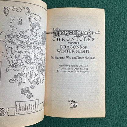 Vintage Dungeons & Dragons Paperbacks: Margaret Weis and Tracy Hickman - Dragonlance Chronicles, Vols 1-3 COMPLETE
