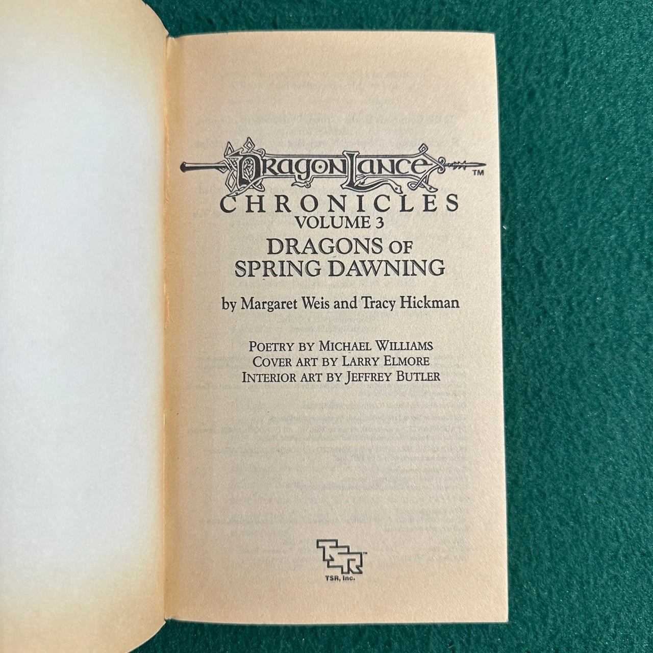 Vintage Dungeons & Dragons Paperbacks: Margaret Weis and Tracy Hickman - Dragonlance Chronicles, Vols 1-3 COMPLETE