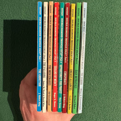 Vintage Dungeons & Dragons Paperbacks: Forgotten Realms: The Double Diamond Triangle Saga 1-9 COMPLETE FIRST PRINTS