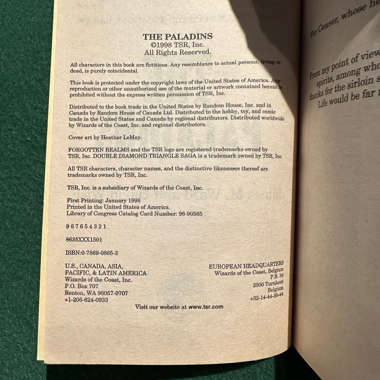 Vintage Dungeons & Dragons Paperbacks: Forgotten Realms: The Double Diamond Triangle Saga 1-9 COMPLETE FIRST PRINTS
