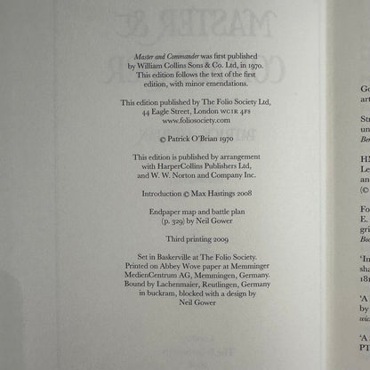 Fiction Hardback: Patrick O'Brian - Master & Commander