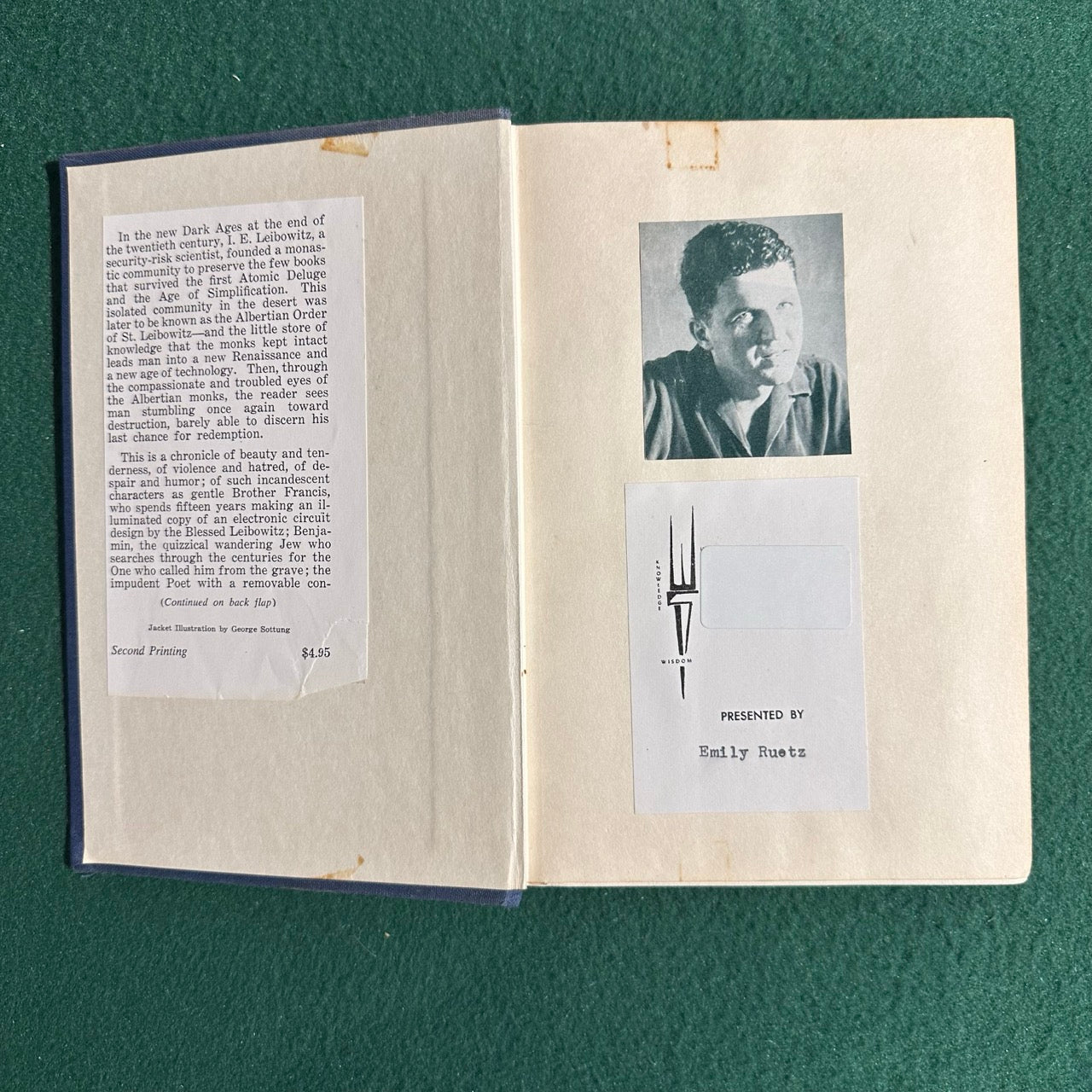 Vintage Fiction Hardback: Walter M Miller, Jr. - A Canticle for Leibowitz THIRD PRINTING