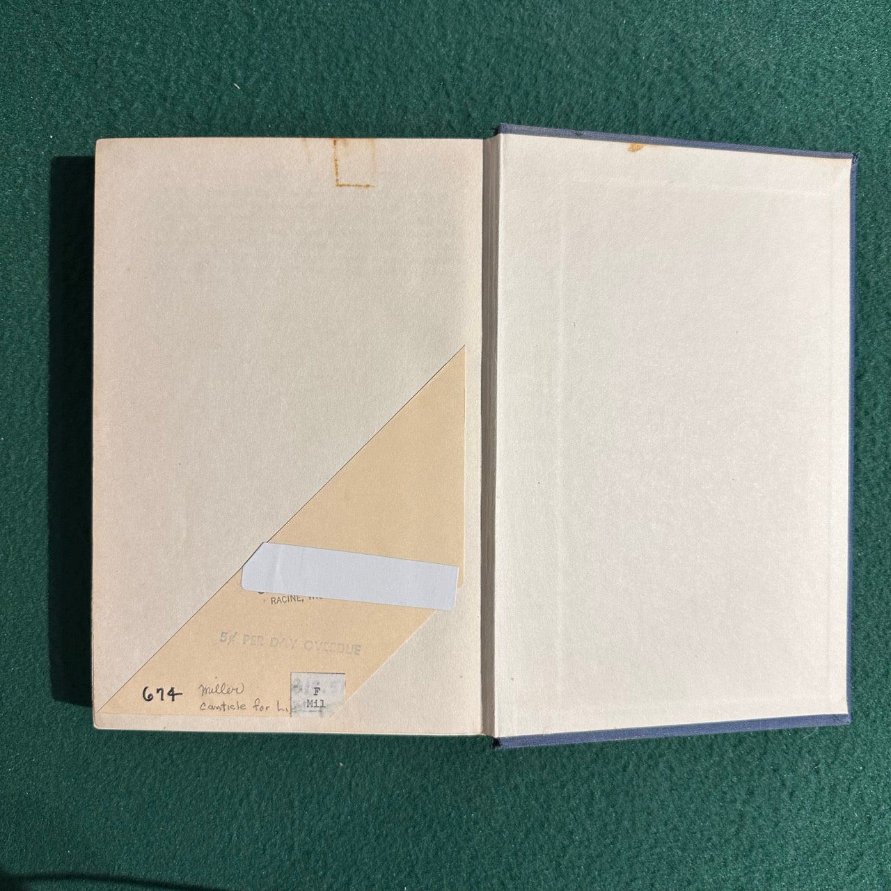 Vintage Fiction Hardback: Walter M Miller, Jr. - A Canticle for Leibowitz THIRD PRINTING