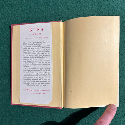 Vintage Fiction Hardback: Emile Zola - Nana FIRST PRINTING