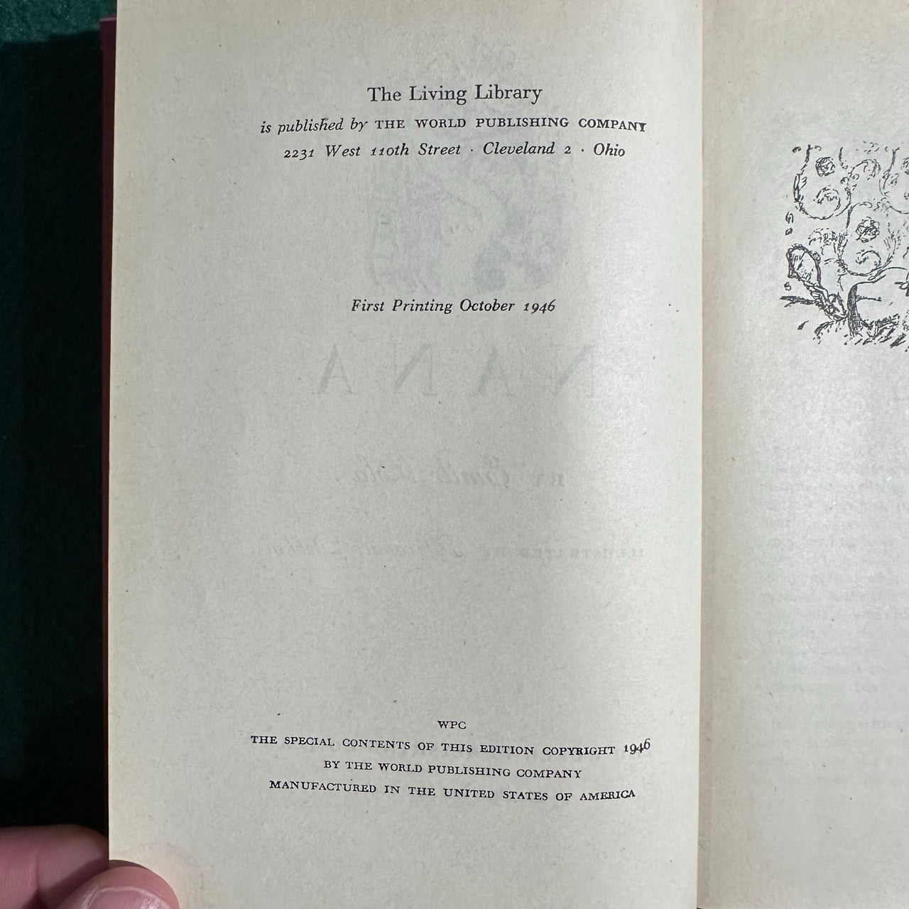 Vintage Fiction Hardback: Emile Zola - Nana FIRST PRINTING
