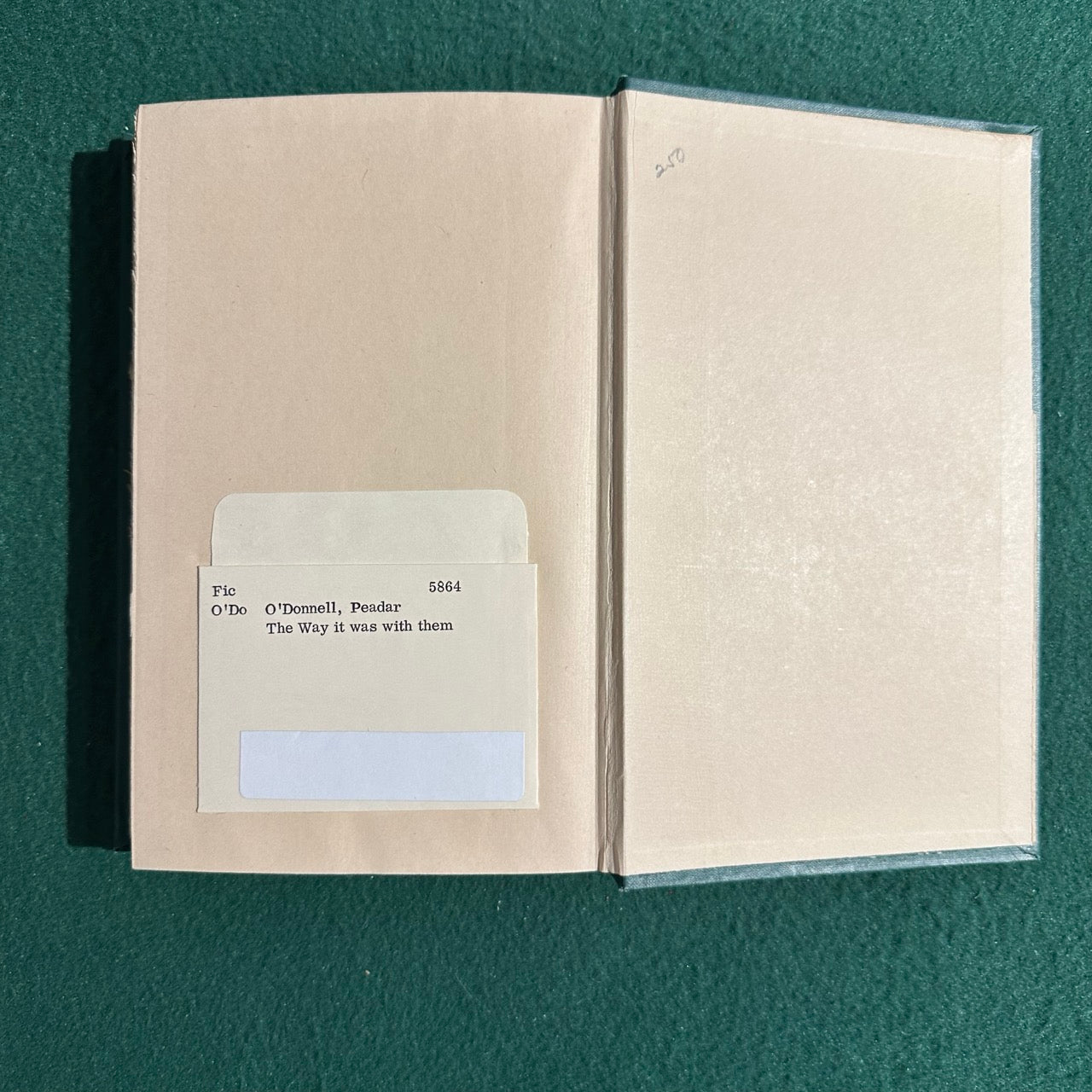 Vintage Fiction Hardback: Peadar O'Donnell - The Way It Was With Them FIRST EDITION