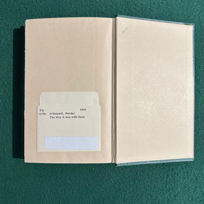Vintage Fiction Hardback: Peadar O'Donnell - The Way It Was With Them FIRST EDITION