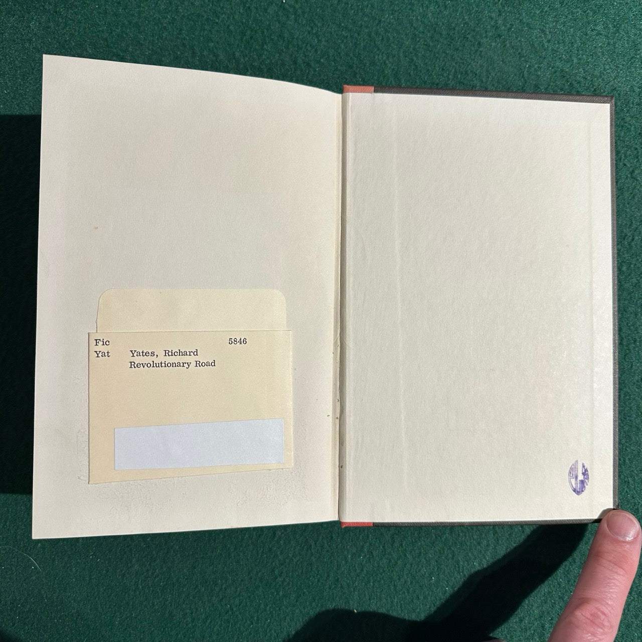 Vintage Fiction Hardback: Richard Yates - Revolutionary Road FIRST EDITION