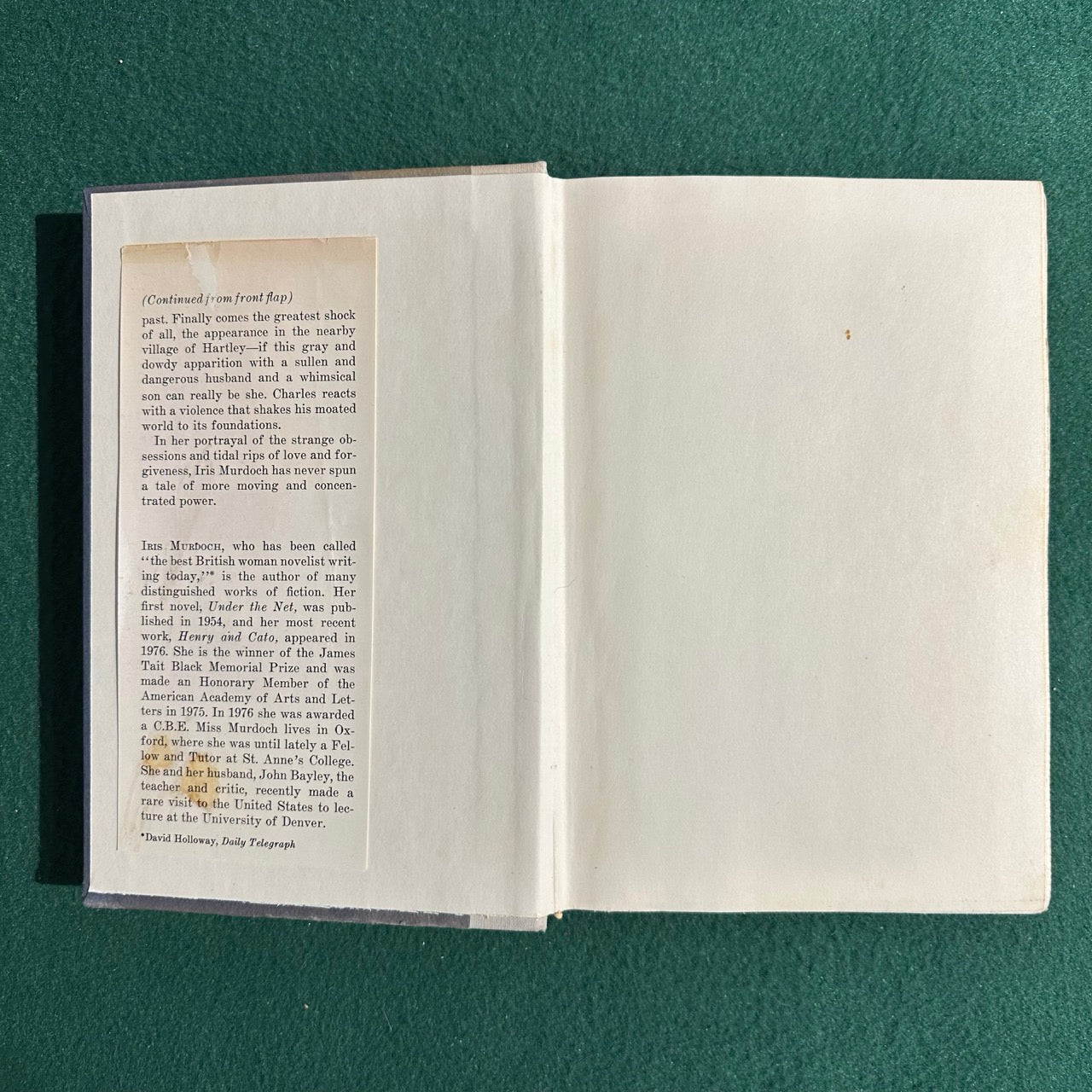Vintage Fiction Hardback: Iris Murdoch - The Sea, The Sea FIRST EDITION
