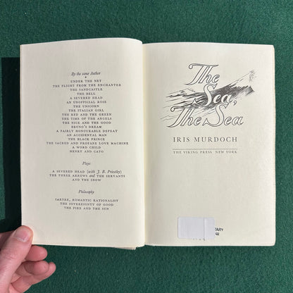 Vintage Fiction Hardback: Iris Murdoch - The Sea, The Sea FIRST EDITION