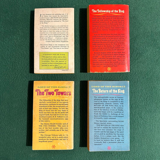 Vintage Fantasy Paperbacks: JRR Tolkien - The Hobbit (3rd Printing) and The Lord of the Rings Ace Unauthorized Editions