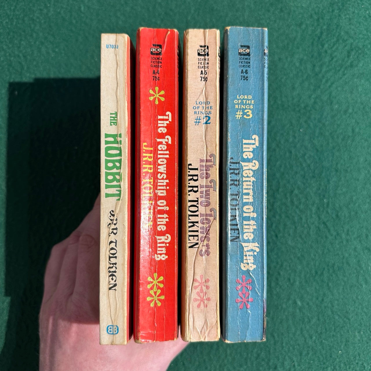 Vintage Fantasy Paperbacks: JRR Tolkien - The Hobbit (3rd Printing) and The Lord of the Rings Ace Unauthorized Editions