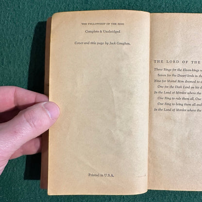 Vintage Fantasy Paperbacks: JRR Tolkien - The Hobbit (3rd Printing) and The Lord of the Rings Ace Unauthorized Editions