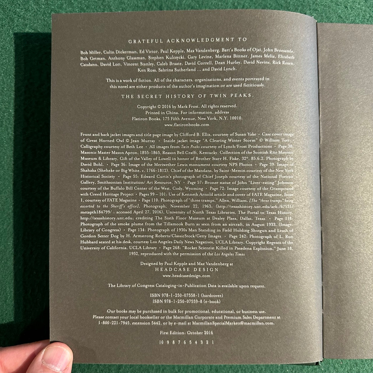Fiction Hardback: Mark Frost - The Secret History of Twin Peaks FIRST EDITION