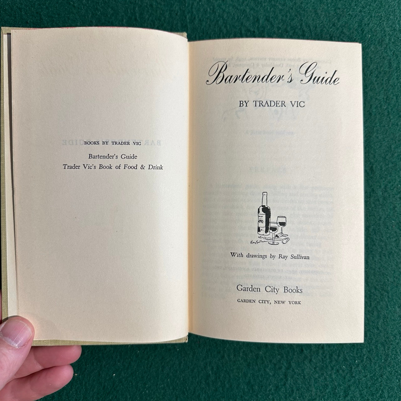 Vintage Non-Fiction Hardback: Trader Vic - Bartender's Guide
