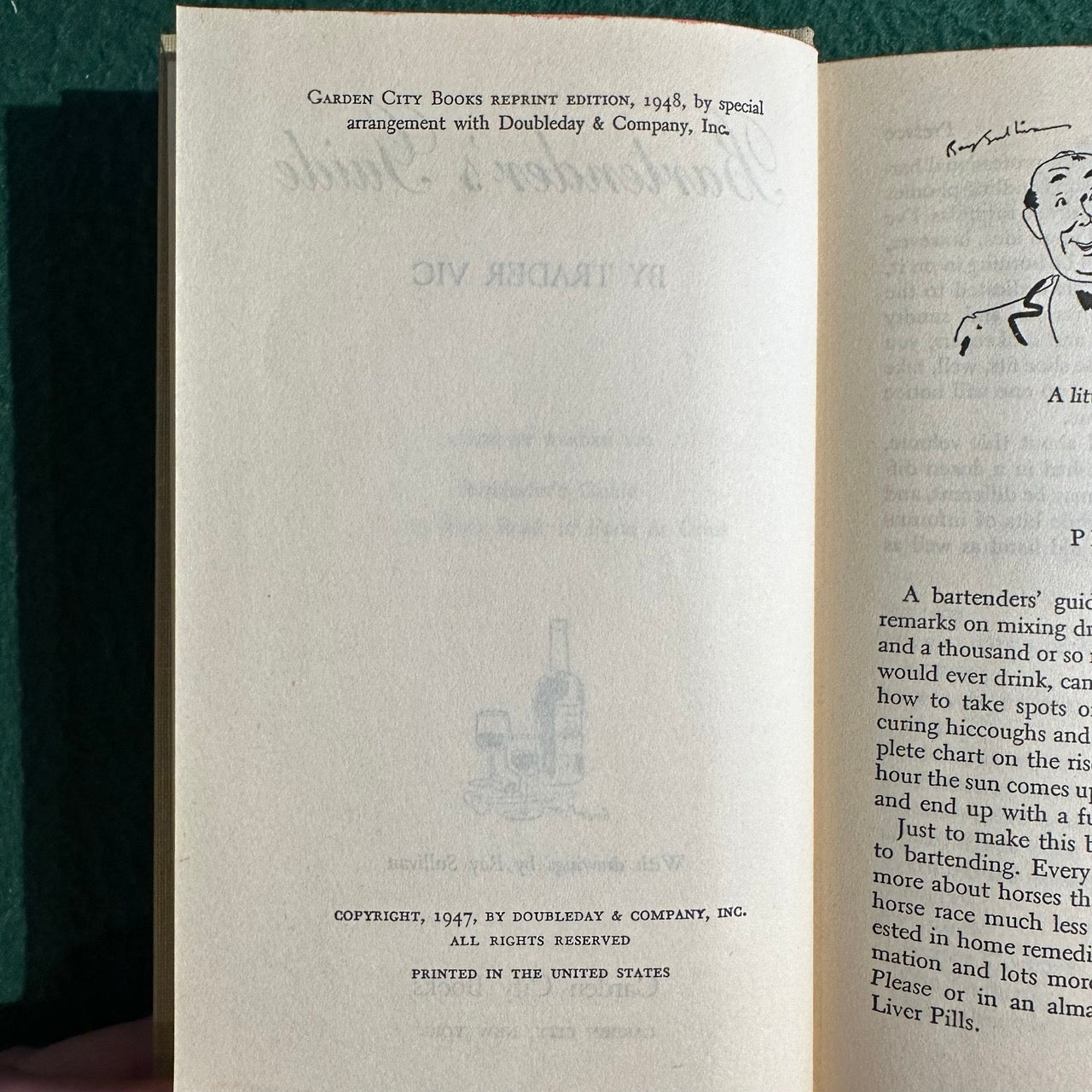 Vintage Non-Fiction Hardback: Trader Vic - Bartender's Guide