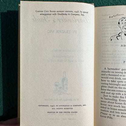 Vintage Non-Fiction Hardback: Trader Vic - Bartender's Guide