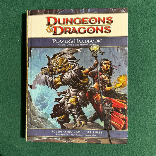Dungeons & Dragons 4e Rulebook: Player's Handbook FIRST PRINTING