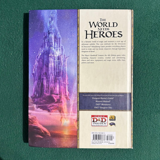 Dungeons & Dragons 4e Rulebook: Player's Handbook FIRST PRINTING