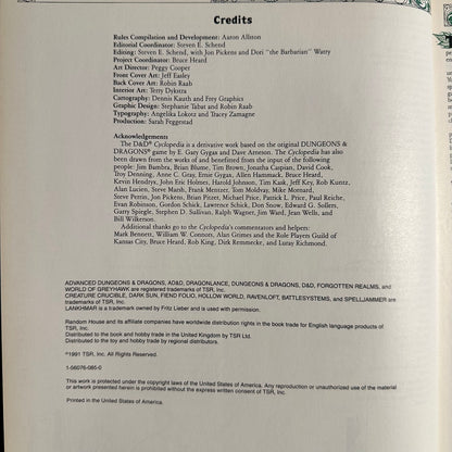 Dungeons & Dragons Rulebook: Rules Cyclopedia