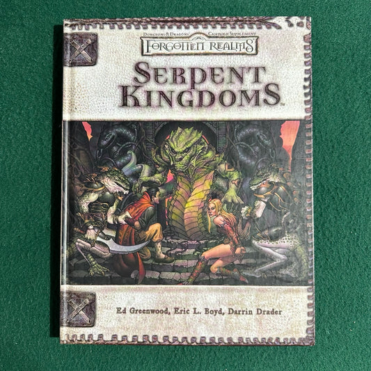 Dungeons & Dragons 3e Supplement: Forgotten Realms: Serpent Kingdoms FIRST PRINTING