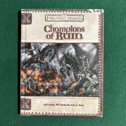Dungeons & Dragons 3e Supplement: Forgotten Realms: Champions of Ruin FIRST PRINTING