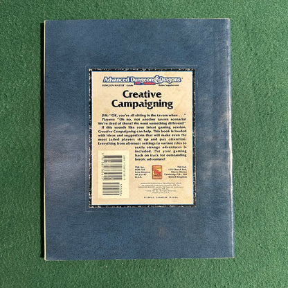Vintage Advanced Dungeons & Dragons 2e Supplement: Creative Campaigning
