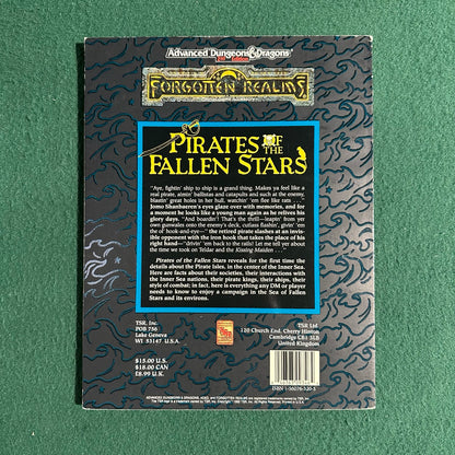 Vintage Advanced Dungeons & Dragons 2e Accessory: Forgotten Realms: Pirates of the Fallen Stars