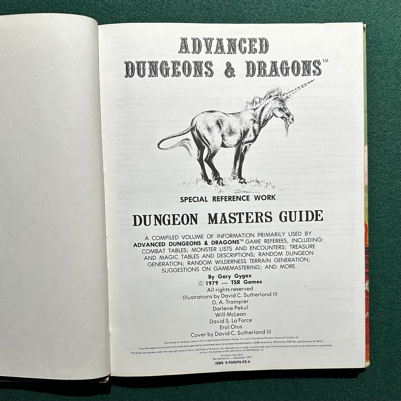 Vintage Dungeons & Dragons Core Book: Dungeon Masters Guide 1979