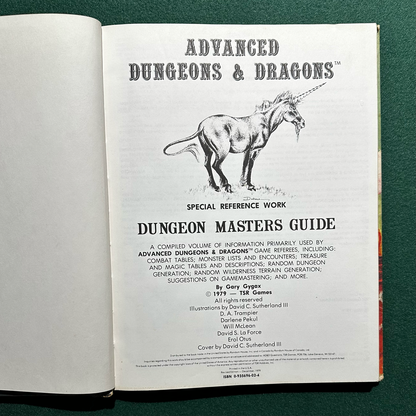 Vintage Dungeons & Dragons Core Book: Dungeon Masters Guide 1979