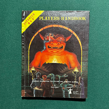 Vintage Dungeons & Dragons Core Book: Players Handbook AD&D 6TH PRINT