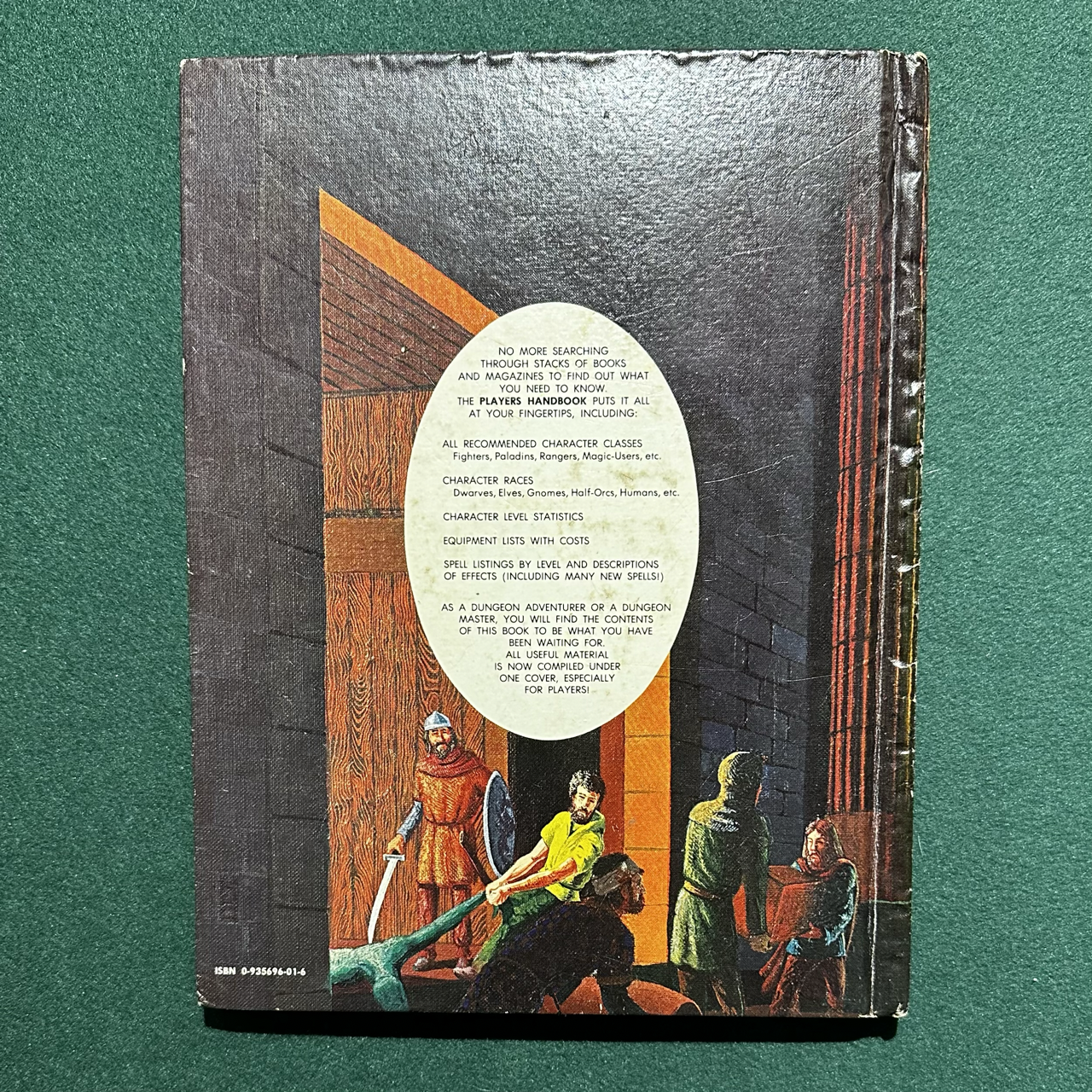 Vintage Dungeons & Dragons Core Book: Players Handbook AD&D 6TH PRINT
