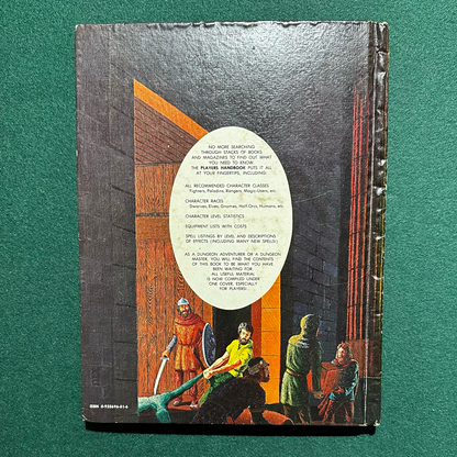 Vintage Dungeons & Dragons Core Book: Players Handbook AD&D 6TH PRINT