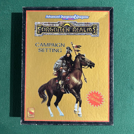 Advanced Dungeons & Dragons 2e Boxset: Forgotten Realms: Campaign Setting, New Edition 1085 COMPLETE