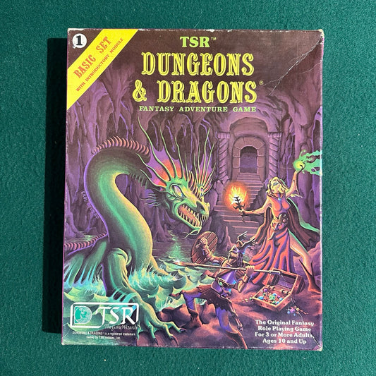 Dungeons & Dragons Boxset: Basic Set 1011 with Dice & Crayon COMPLETE