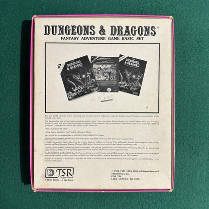 Dungeons & Dragons Boxset: Basic Set 1011 with Dice & Crayon COMPLETE