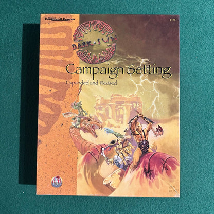 Advanced Dungeons & Dragons 2e Boxset: Dark Sun: Campaign Setting, Expanded and Revised 2438 COMPLETE