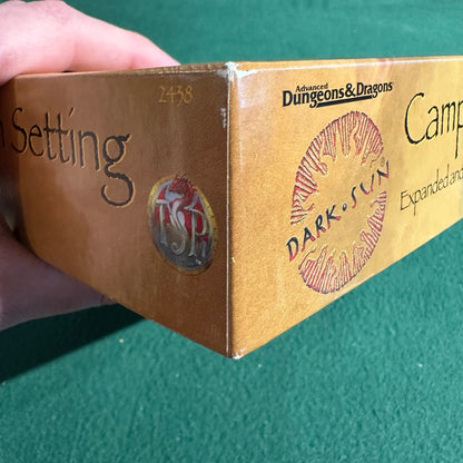 Advanced Dungeons & Dragons 2e Boxset: Dark Sun: Campaign Setting, Expanded and Revised 2438 COMPLETE