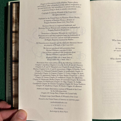 Dungeons & Dragons Hardbacks: Dragonlance Destinies Trilogy - Dragons of Deceit, Dragons of Fate and Dragons of Eternity SIGNED FIRST EDITIONS