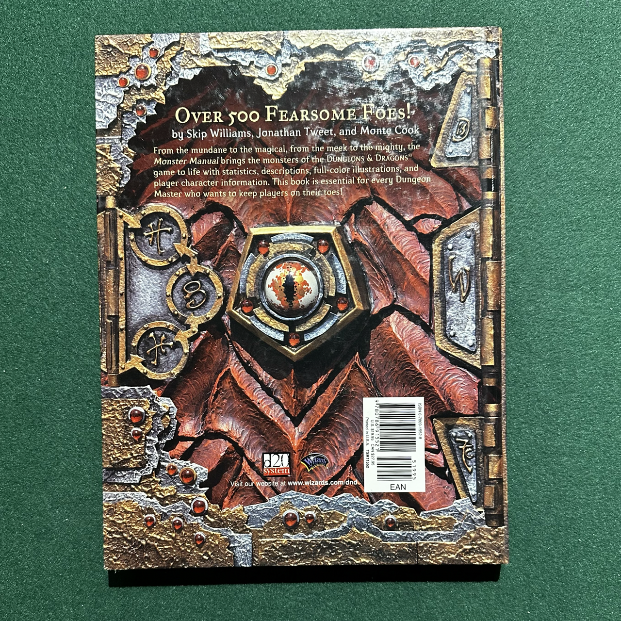 Vintage Dungeons & Dragons Core Book: Monster Manual 3.5e FIRST PRINTING